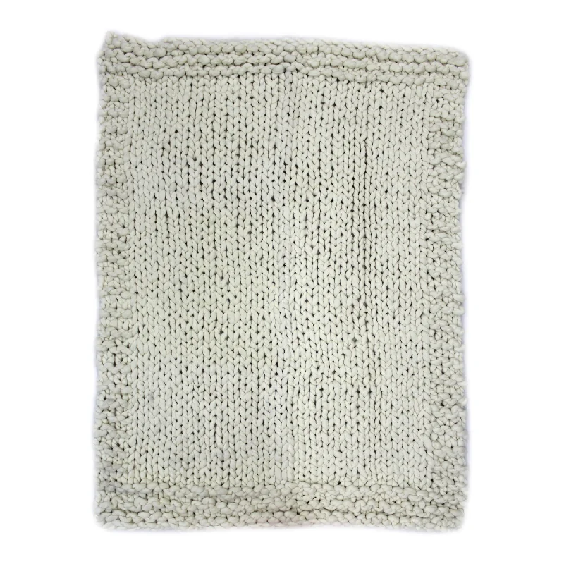 Abuela Wool Throw Natural