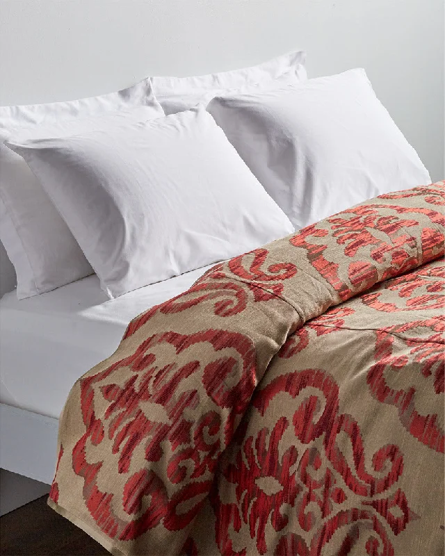 Ann Gish Samovar duvet coral