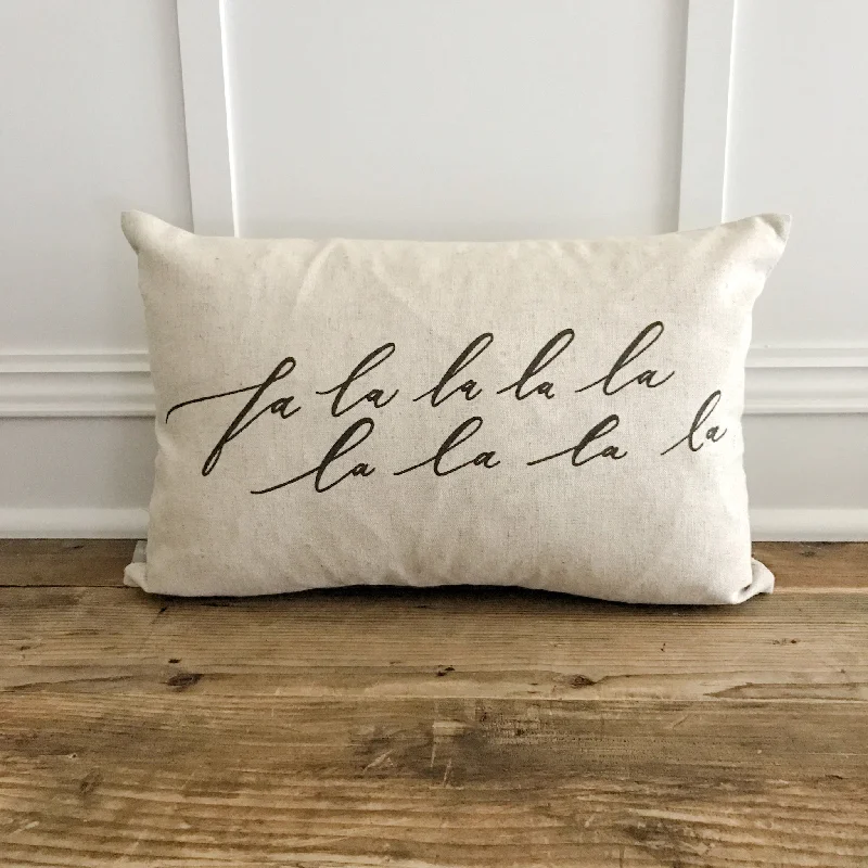 Falalalala Calligraphy Pillow Cover