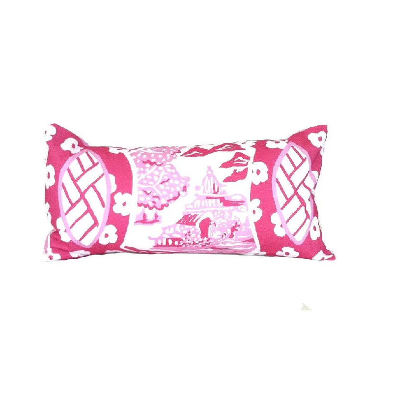 Canton in Pink Lumbar by Dana Gibson