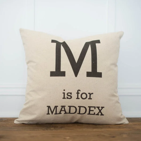 Custom Monogrammed Pillow Cover (Bold)