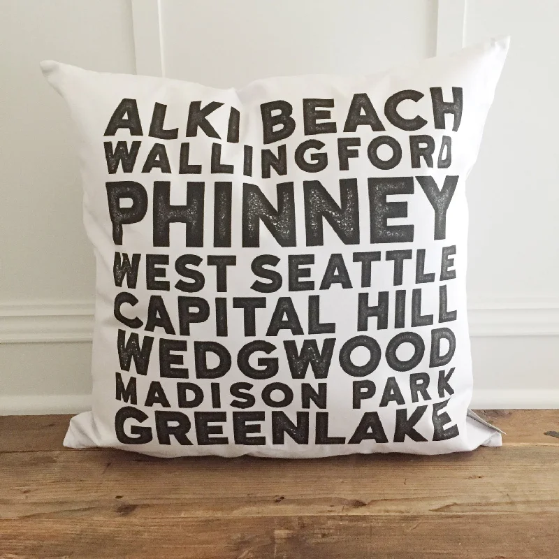 Custom Suburbs Pillow Cover