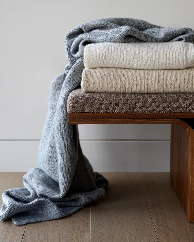 Emil Boucle Knit Throw