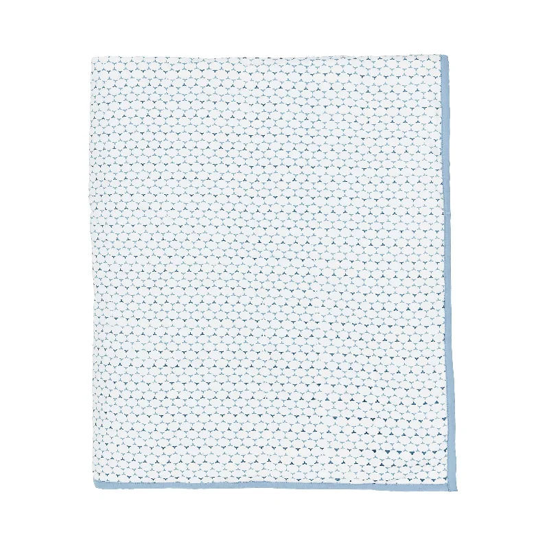 Essie Quilted Throw, Ballintoy Blue