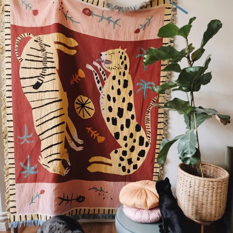 Felidae Tapestry Quilt