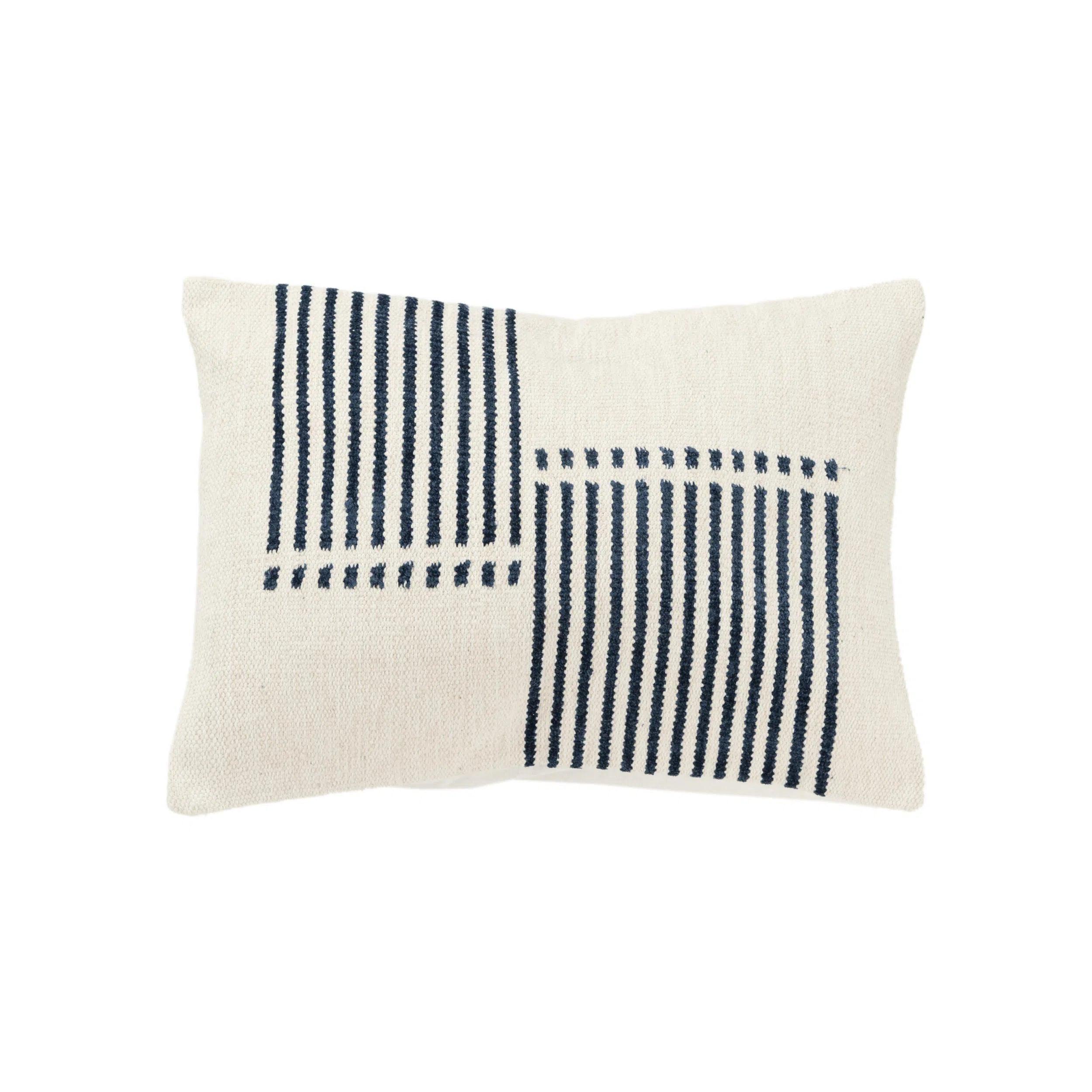 Gia Striped Decorative Lumbar Pillow For Chair