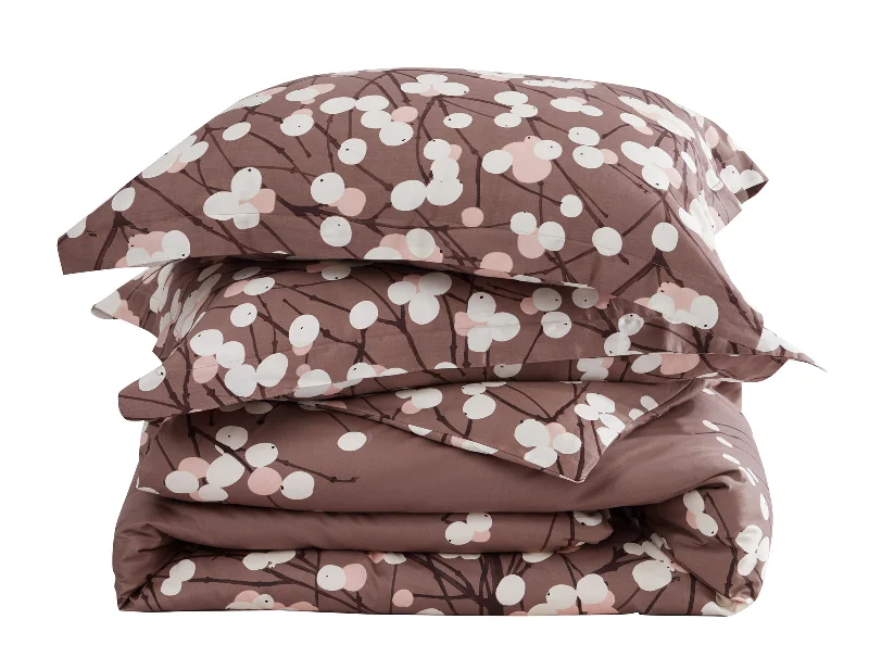 Flora 100% Pure Cotton 3-Piece Duvet Cover Set