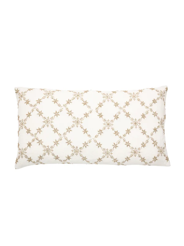 Grace Lucknow Lumbar Pillow Cover Shell Linen