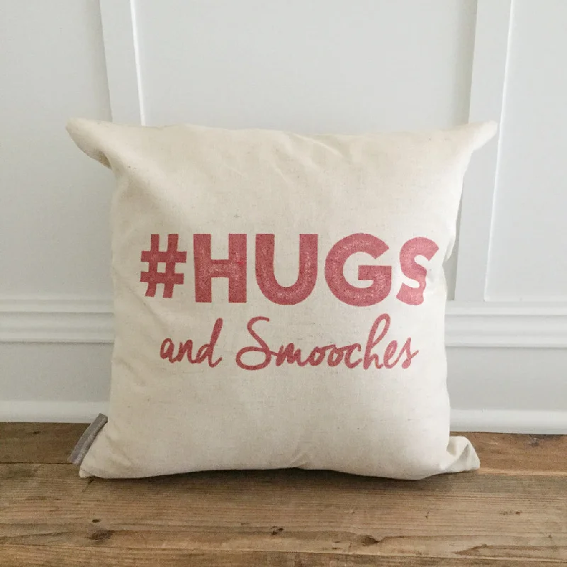 #Hugs and Smooches Pillow Cover (red)