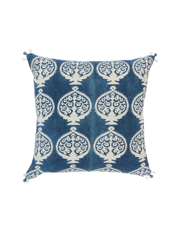 Indigo Bukhara Decorative Pillow