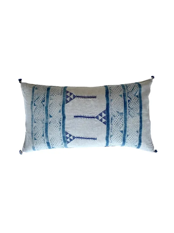 Mancala Indigo Lumbar Pillow