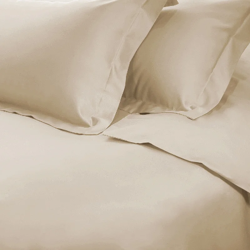 Ivory Queen Cotton Blend 650 Thread Count Washable Duvet Cover Set