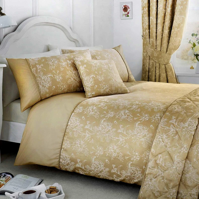 Jasmine Duvet Cover Set Champagne