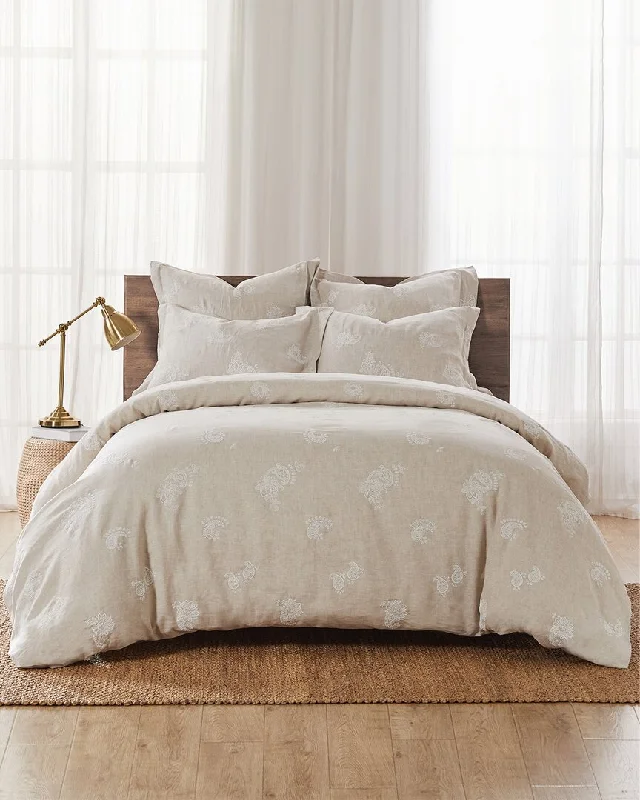 Johnny Was Skyler Eyelet Linen Duvet