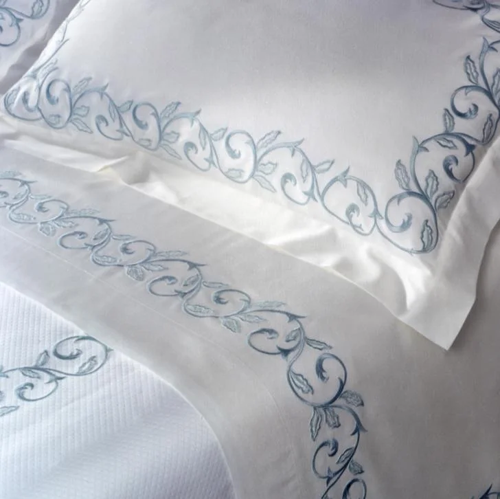 Marina Embroidered Bedding by Dea Fine Linens