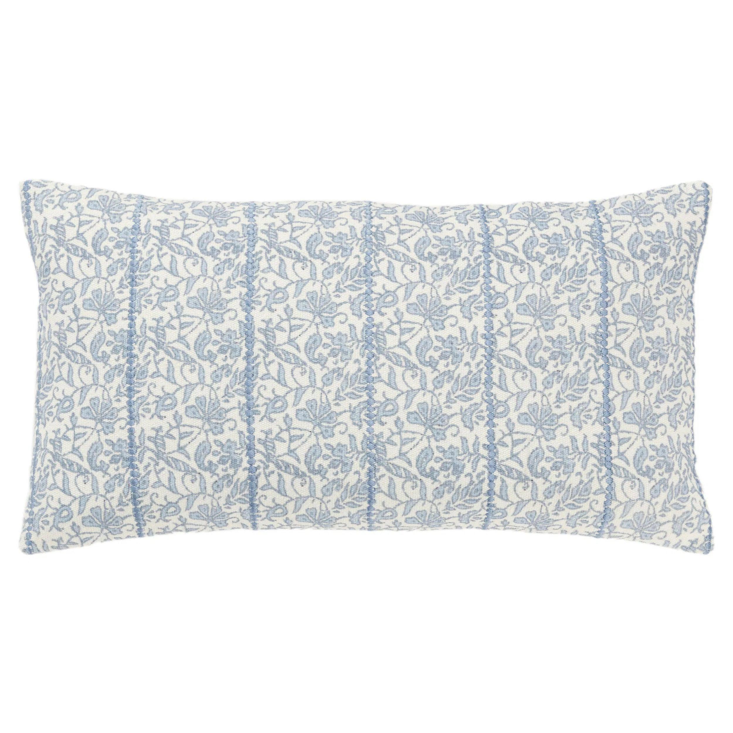 Mia Botanical Long Lumbar Pillow For Bed