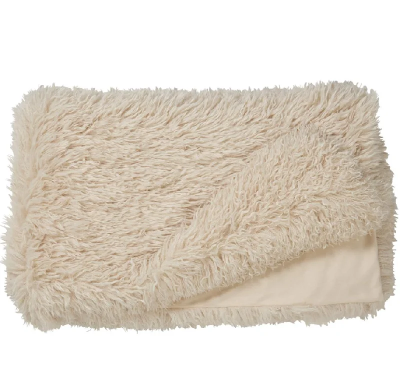 Mongolian Throw In Cream