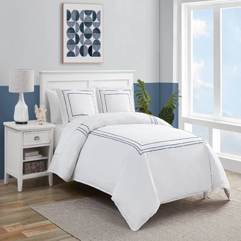 Nautica Alden Solid Twin Duvet Cover Set