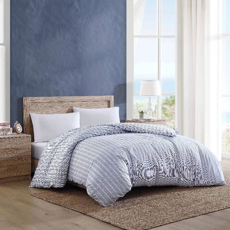 Nautica Beaux Striped Blue Full/Queen Duvet Cover