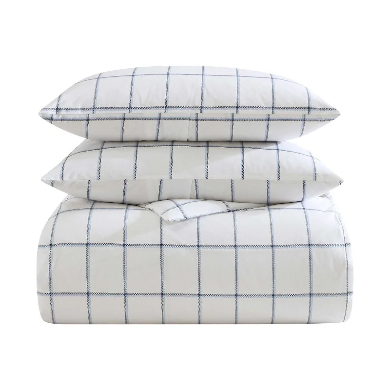 Nautica Plot Blue King Duvet Cover Set