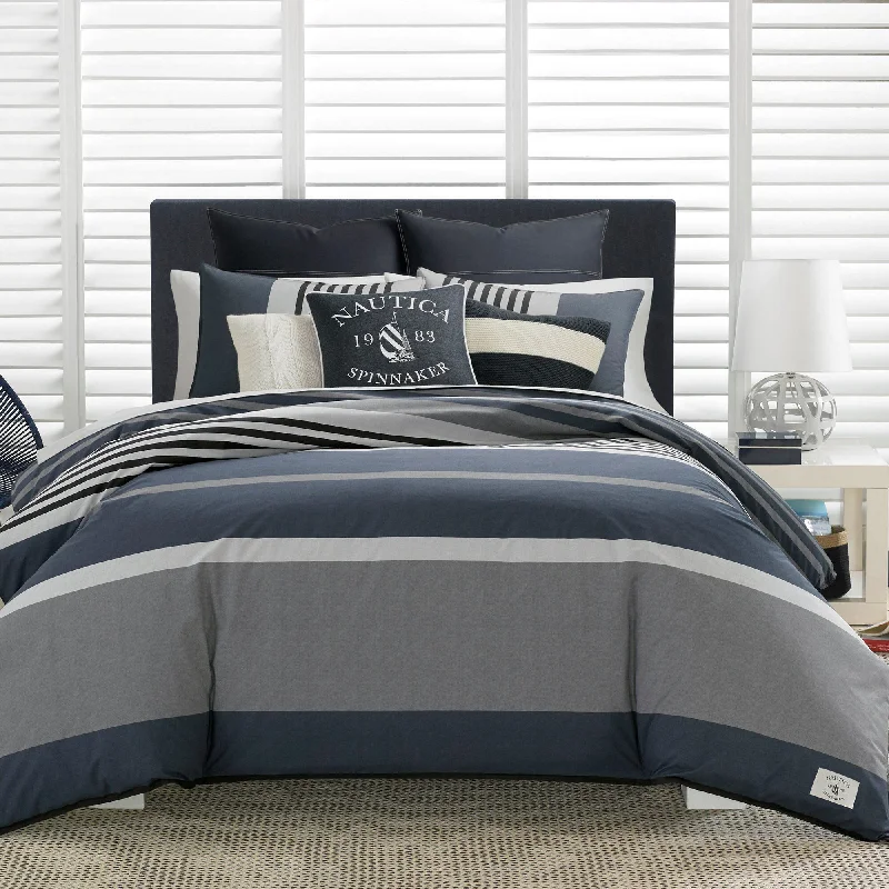 Nautica Rendon Charcoal Duvet Set