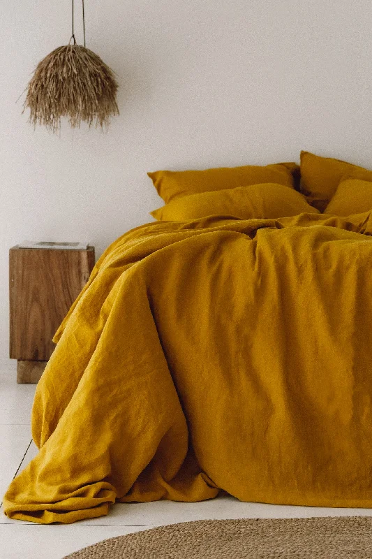 Ochre duvet cover