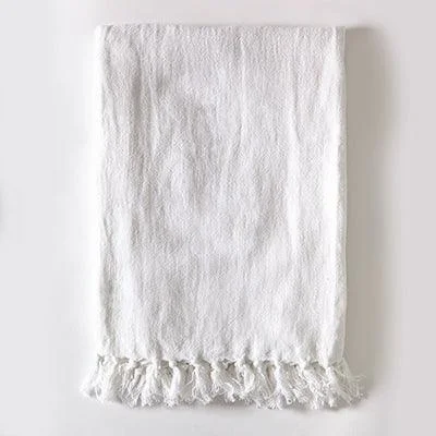 Pom Pom at Home Montauk Throw - Pure White