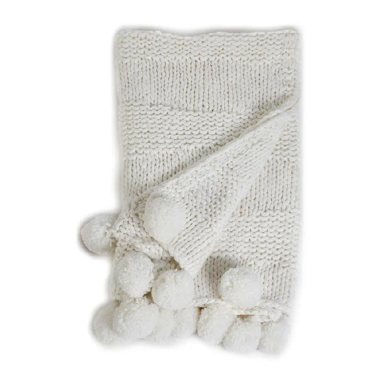 Pom Pom at Home Oulu Winter White Throw