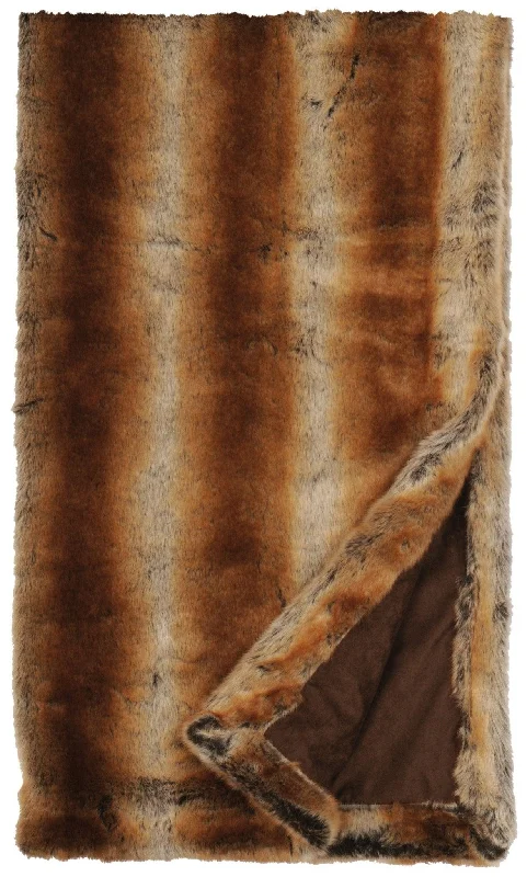 Stylish Chinchilla Faux Fur Blanket